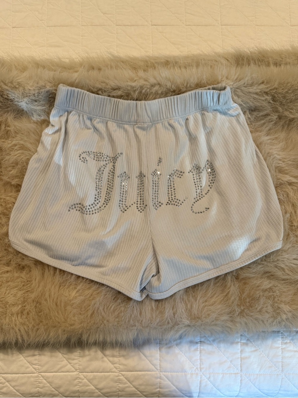 Juicy Couture Rhinestone “Juicy” Lounge Shorts